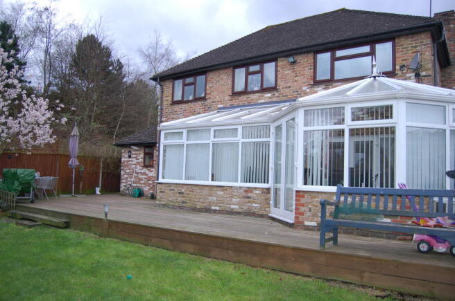 Rear of property