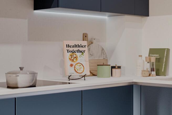 Close up image of kitchen counter