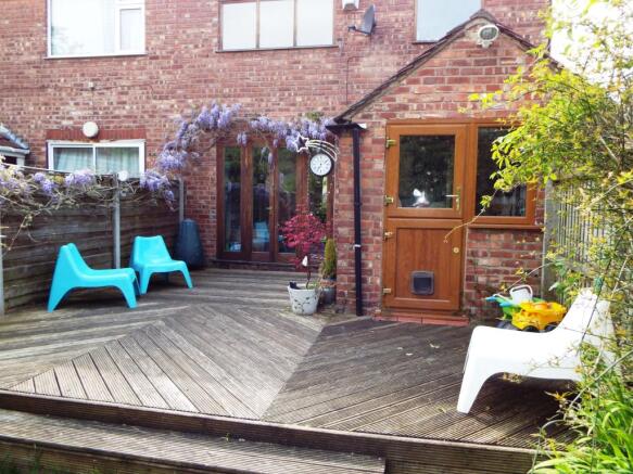 Rear decked area