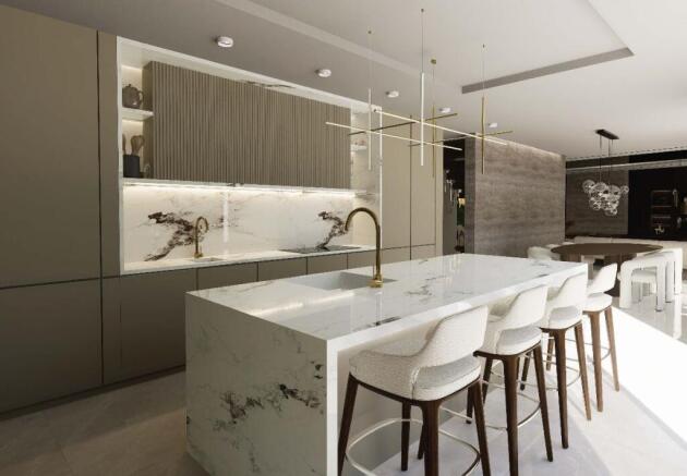 CGI Kitchen Island