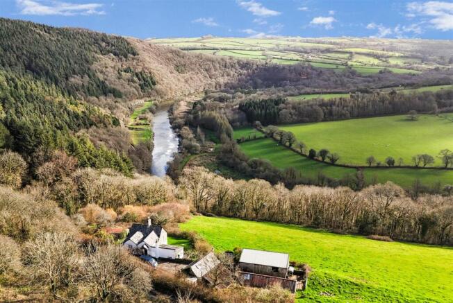 Drone View - Looking South over Tamar Valley