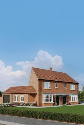 3-bed semi-detached on Plot 200 - The Dacre, Prebend Lane, Welton, £320,000