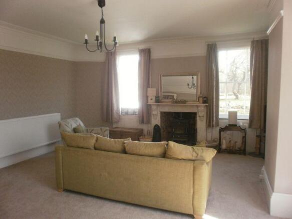 Lounge towards wood