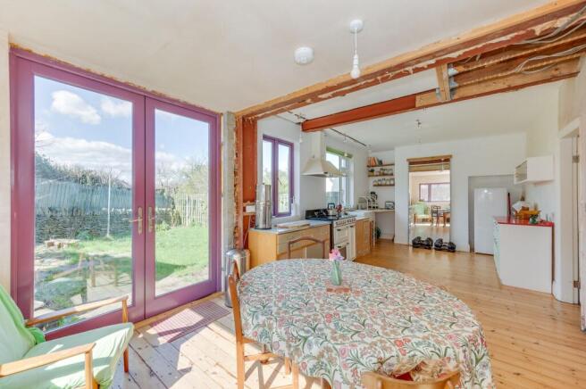KITCHEN, DINER AND LIVING ROOM