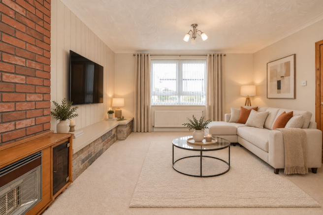 Virtually Staged Lounge