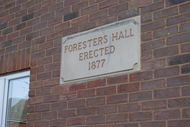 Built on site of Foresters Hall