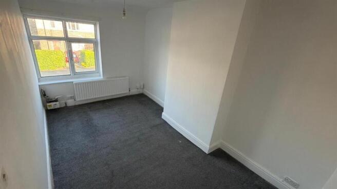 Bright and spacious room with fresh grey carpet...