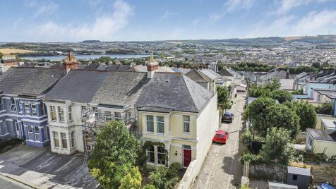 Mount Gould Road, St Judes, Plymouth. Spacious 4 bedroom property with original features, garden, roof terrace & garage.