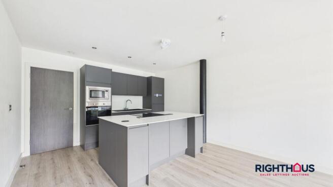 Open Plan Living Area & Kitchen