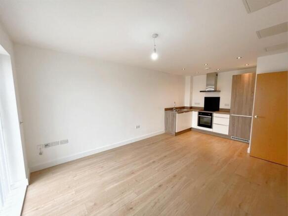 Living room and kitchen