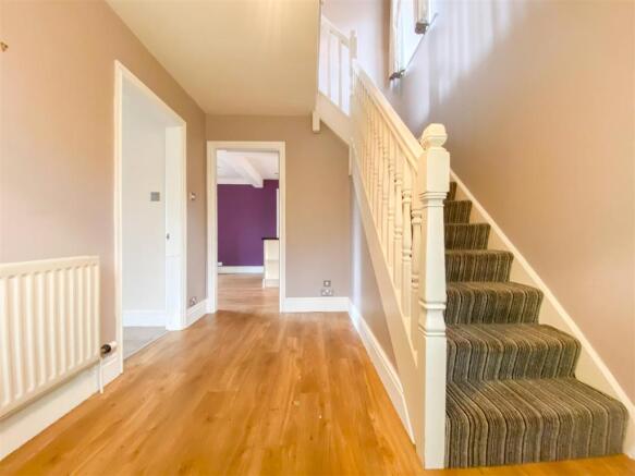 The spacious hallway