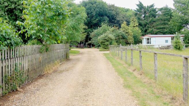 Path to access the private woods 