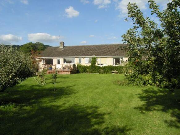 Rear of property