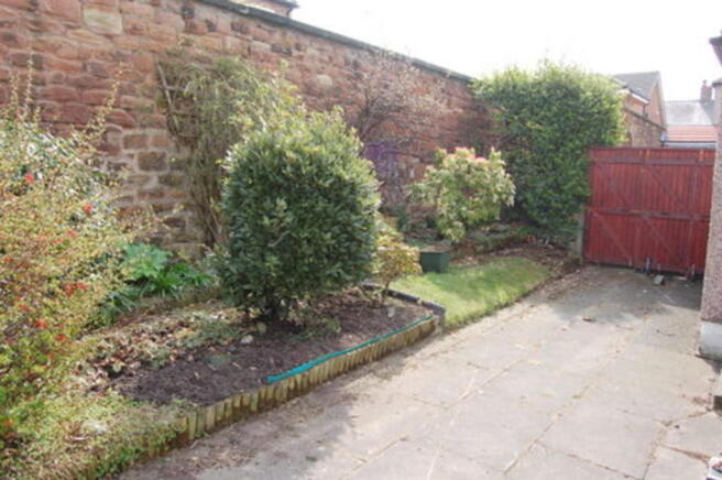 Side of property ...