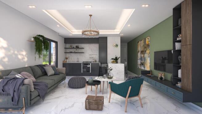Stunning 1+1 Garden Apartment with common pools with sea view Image 9999 3