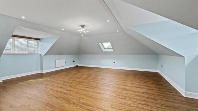 Open-plan living, dining area