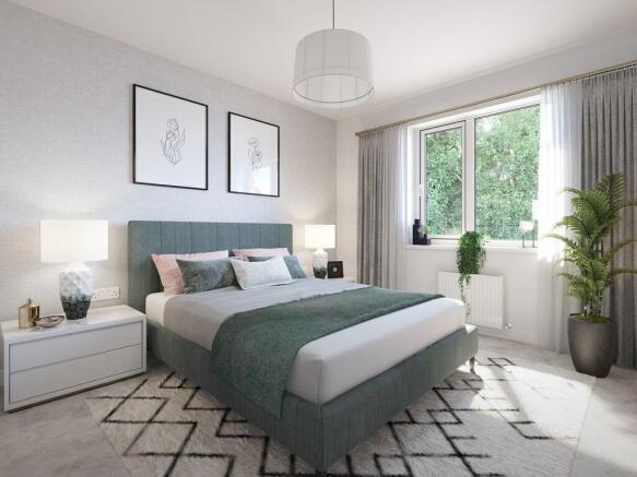 A second double bedroom is ideal for guests
