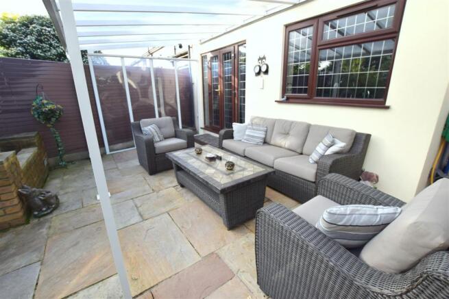 Rear garden: