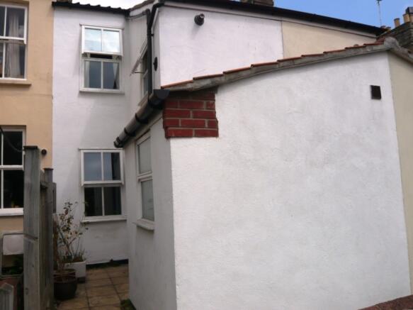 Rear of property