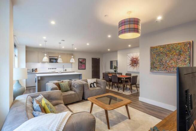 Open plan living area