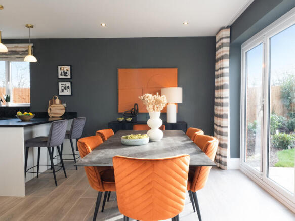 Dining room of the Canterbury, a 4 bedroom house