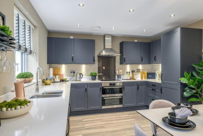 Kitchen/dining in 4 bedroom home