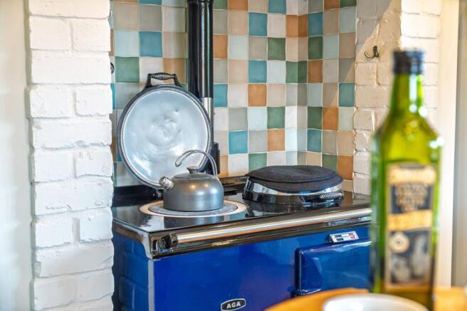 Traditional Aga in the kitchen