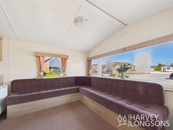 Spacious lounge seating area inside Radiant holida