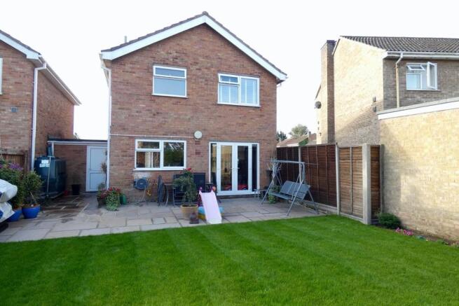 Rear towards house