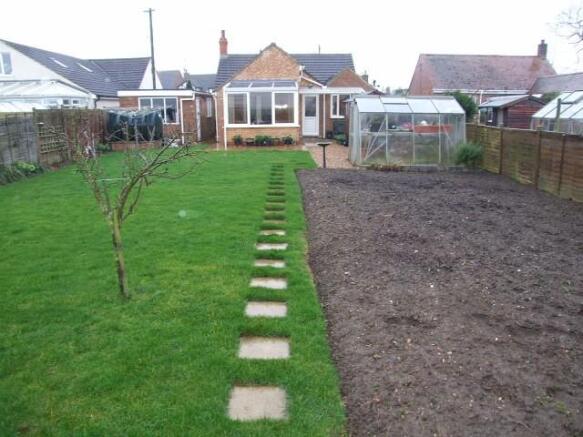 Rear of property