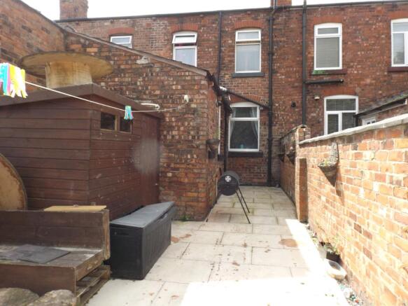 Rear of property