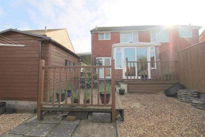 Rear view of property