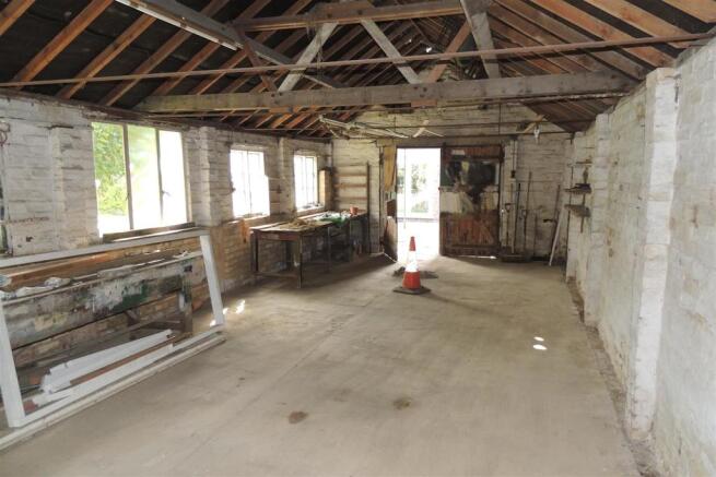 Inside outbuilding