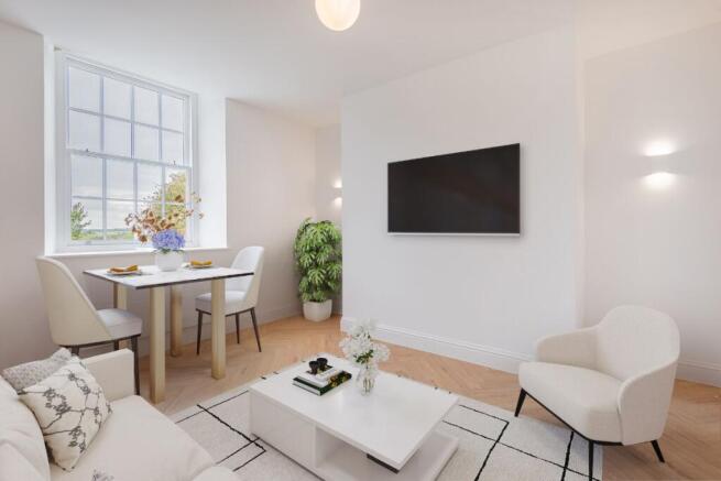 Open plan living/dining area