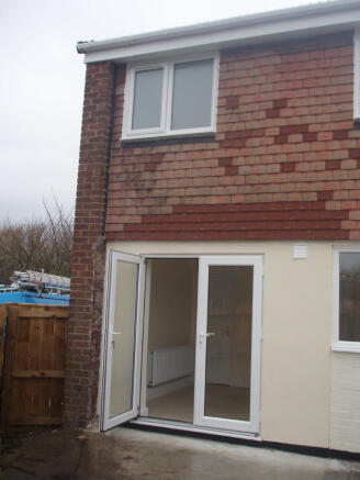 Rear patio doors