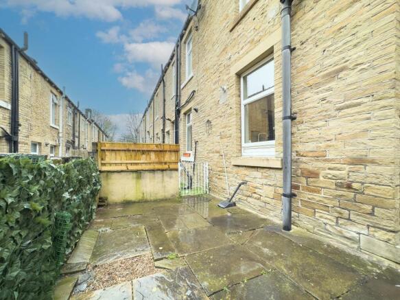 Rear yard garden