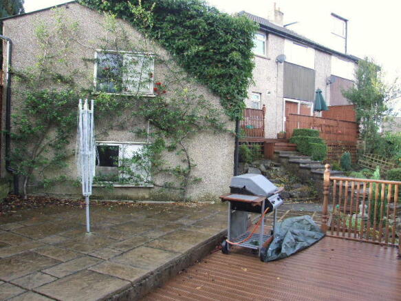 Terraced patio