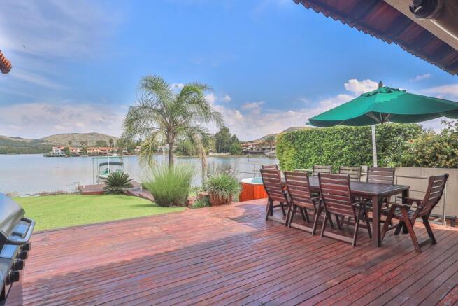 Decked patio