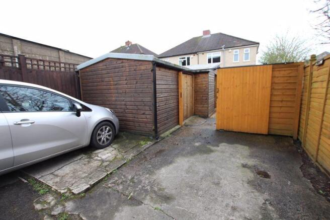 Double width driveway to rear