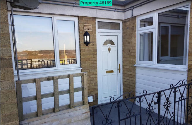 Front door and patio