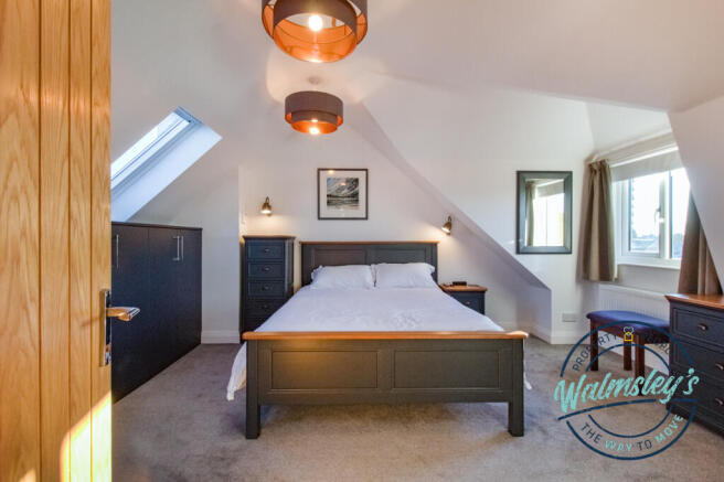 The main bedroom in loft extension