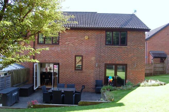 Rear of property