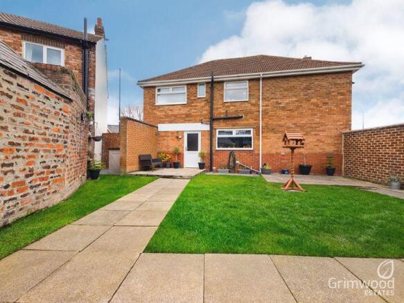 Rear of property