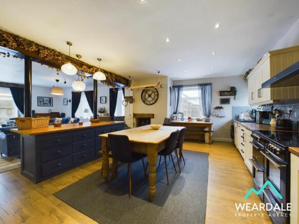 Living area and Kitchen