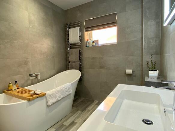 Family bathroom with bath & shower