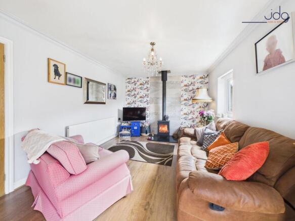 Cosy Lounge with log burner