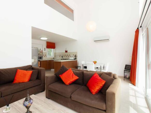 3 bedroom terrace house + fully furnished + 18m x 6m communal pool + air conditioning + kitchen appliances + Title deed in the owners name VAT paid Image 9999 3