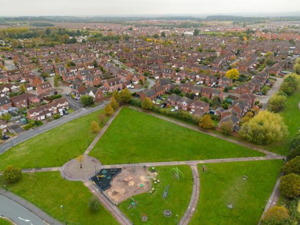 Aerial view ext to park