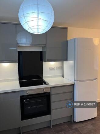 Electric Hob With  Lit Work Surfaces