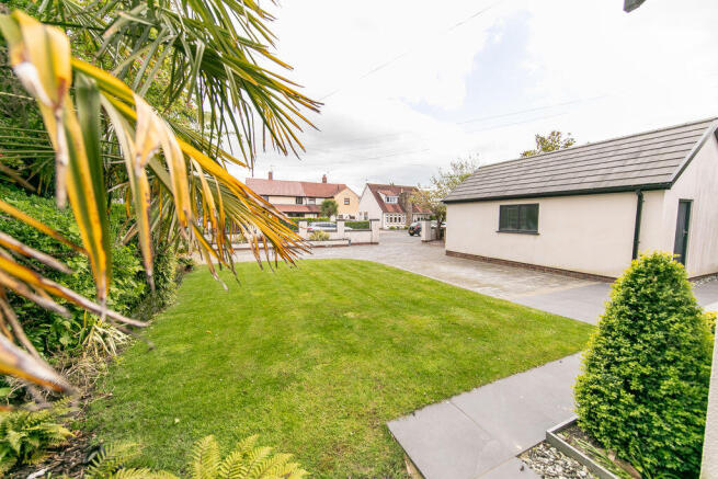 Front garden & garage